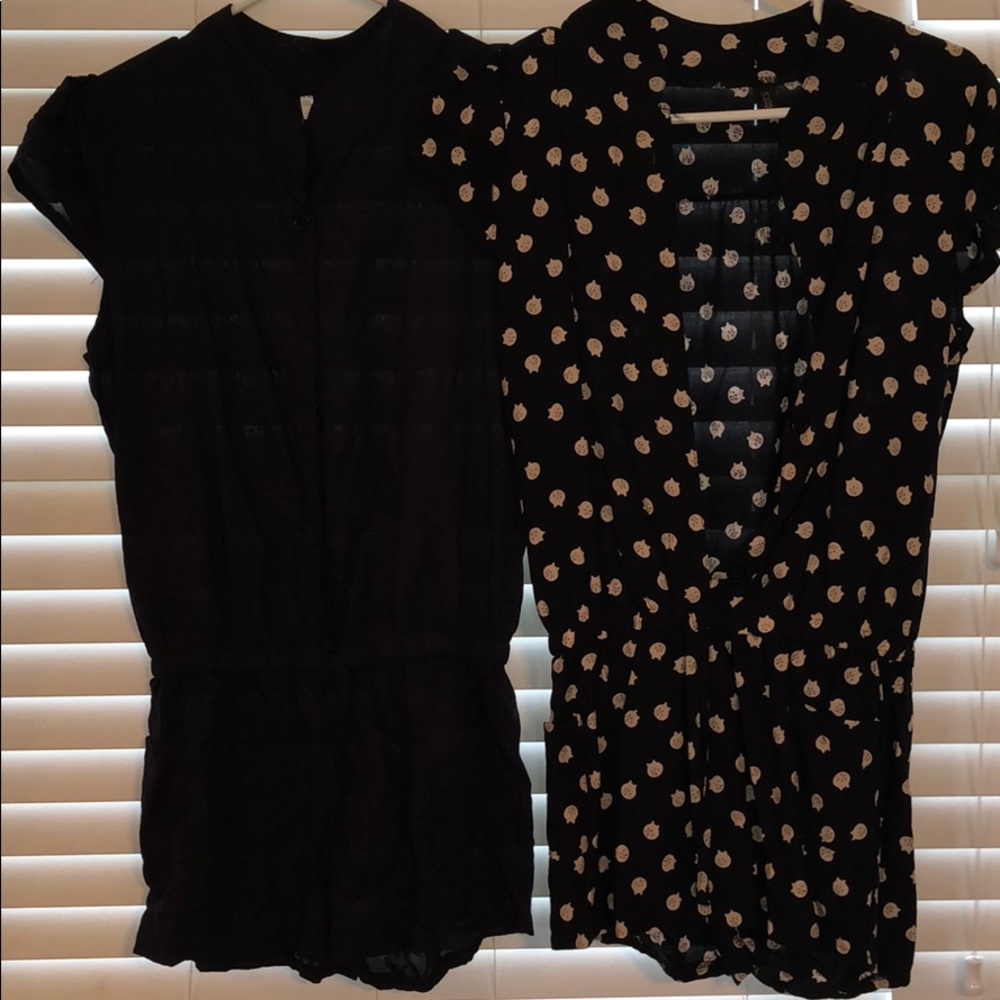 Two rompers from amazon